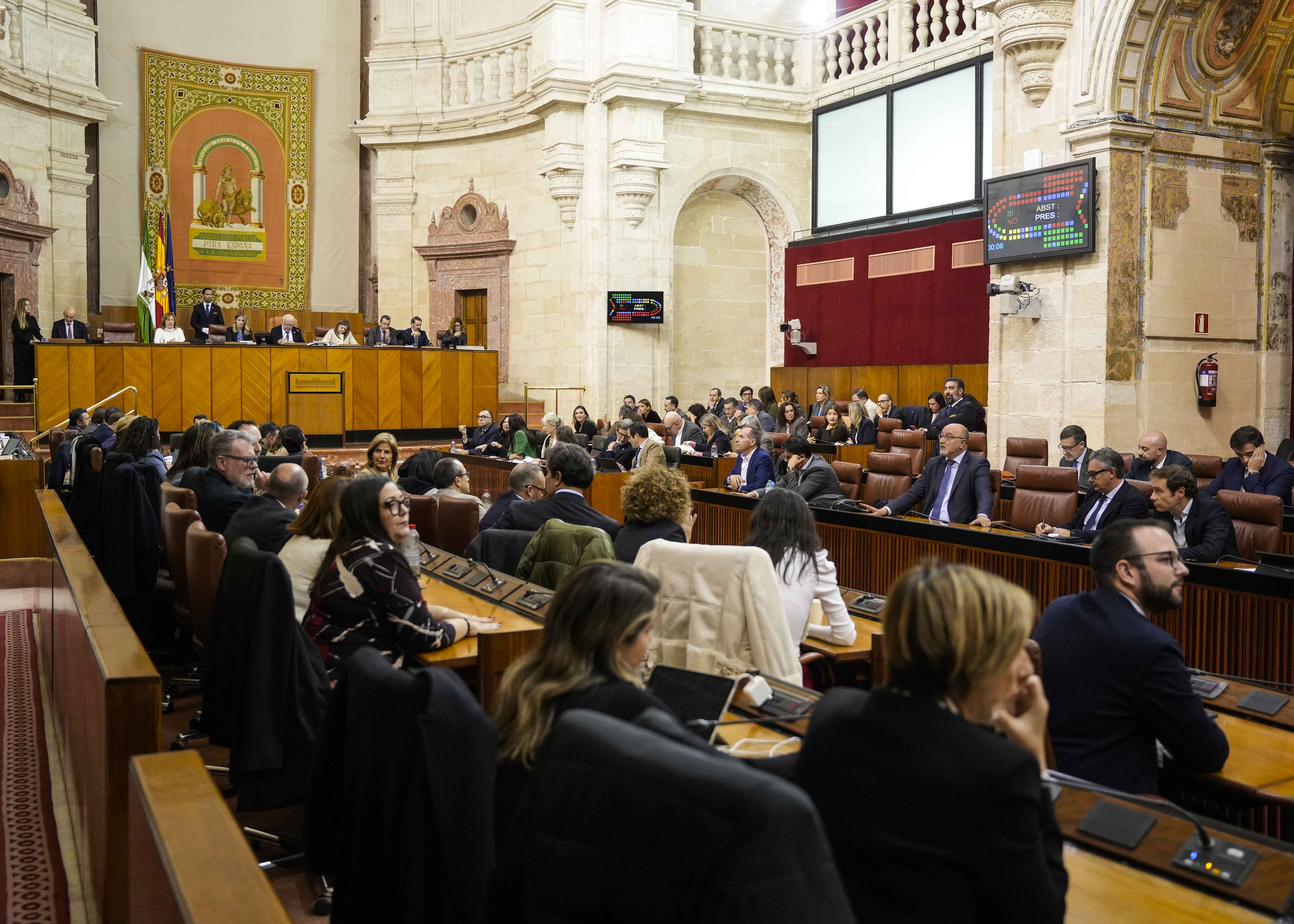  Un momento de las votaciones de las propuestas de resoluci�n