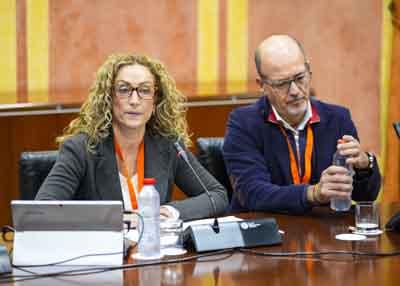 Jess Jimnez y Nuria Martnez en representacin de Comisiones Obreras de Andaluca 