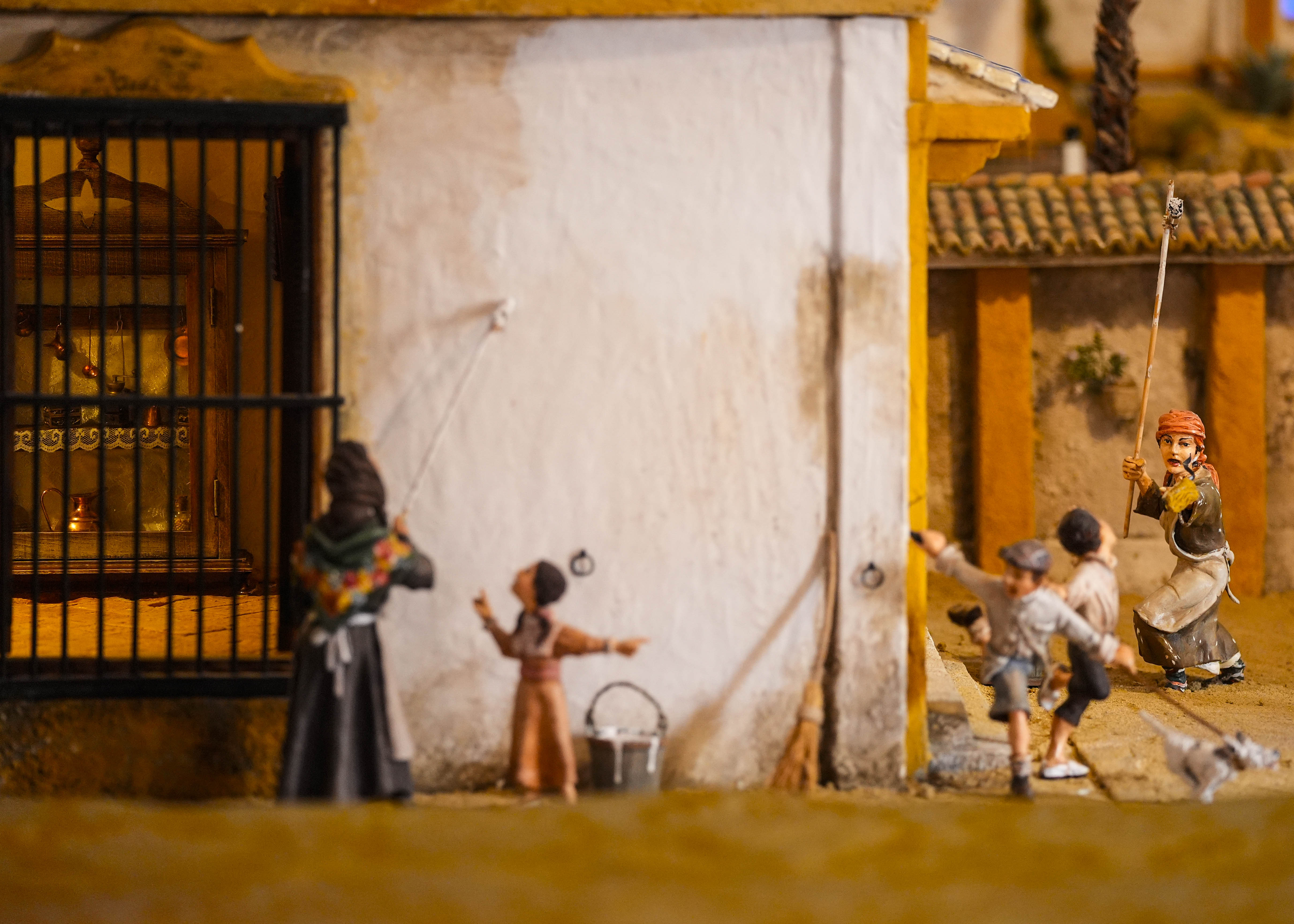  Detalle del montaje realizado por la Asociacin de Belenistas de Sevilla