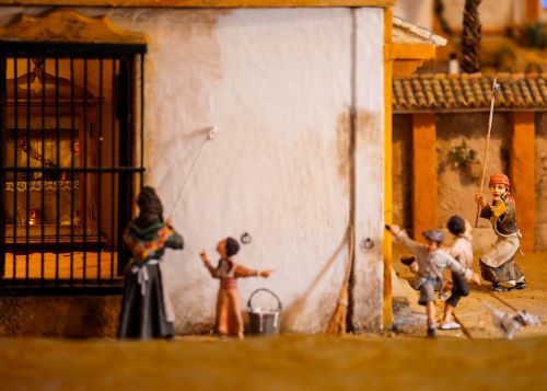  Detalle del montaje realizado por la Asociacin de Belenistas de Sevilla
