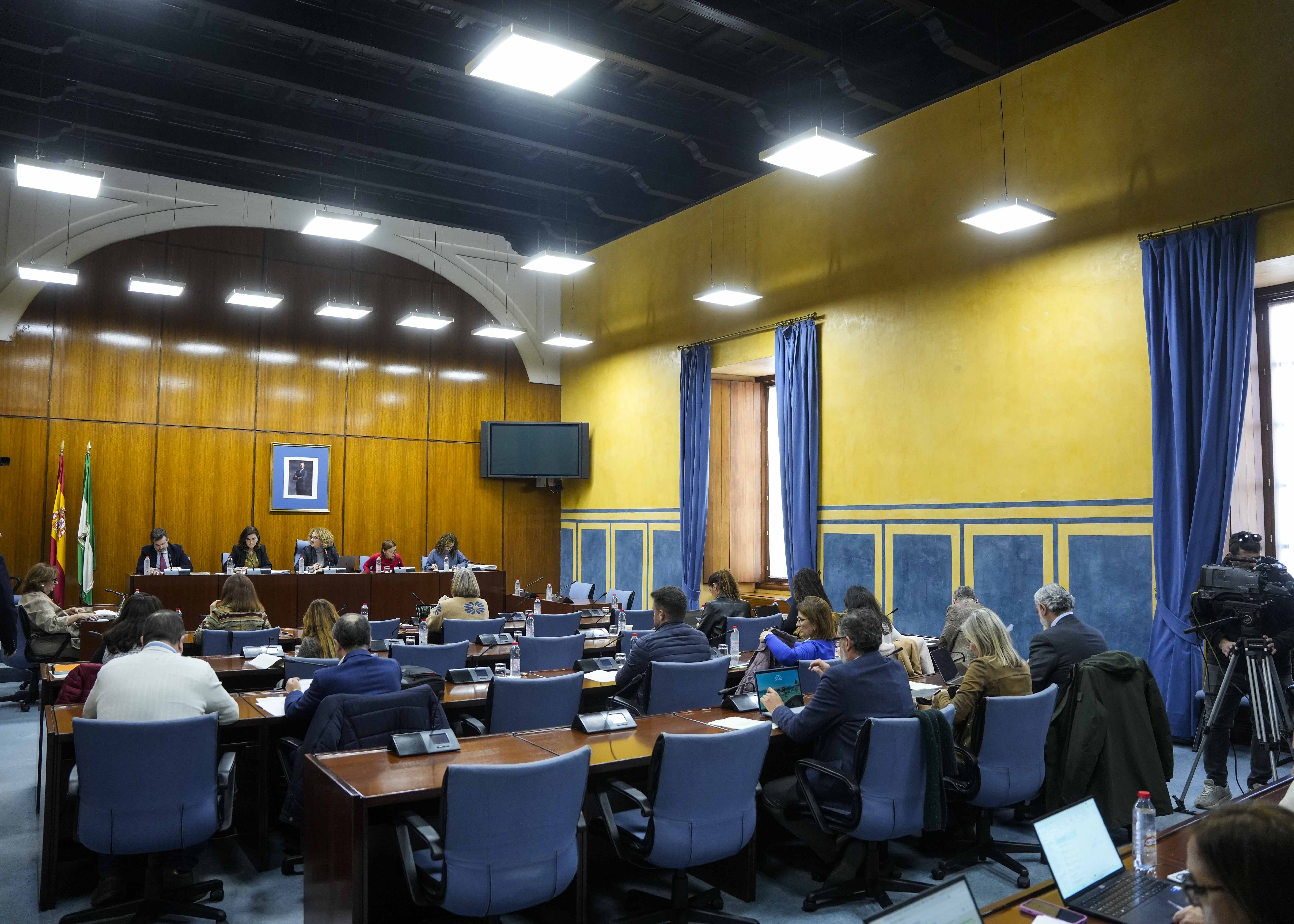 Vista general de la Comisin sobre Derechos y Atencin a las Personas con Discapacidad en la sesin de esta tarde