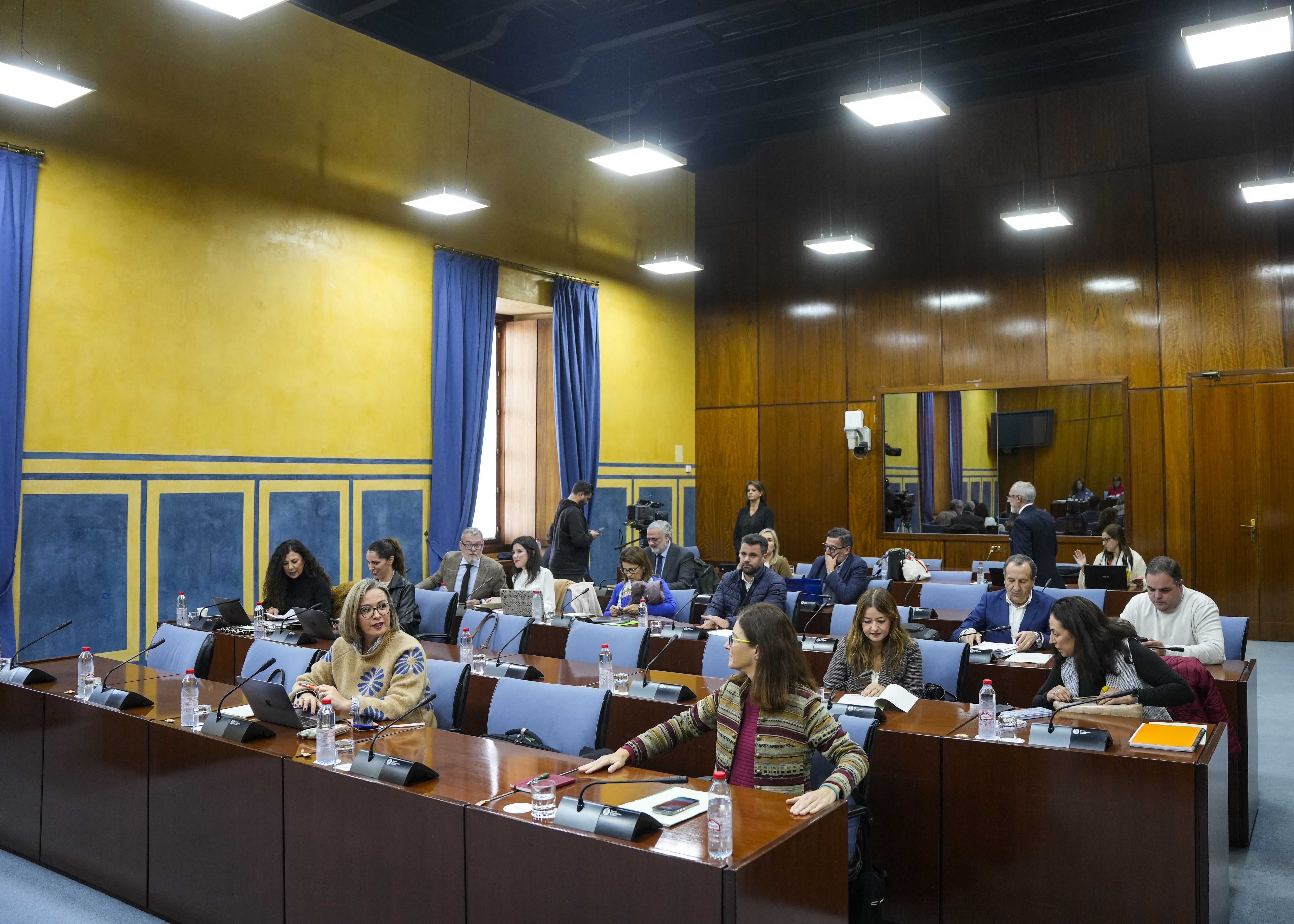 Diputados de la Comisin sobre Derechos y Atencin a las Personas con Discapacidad al inicio