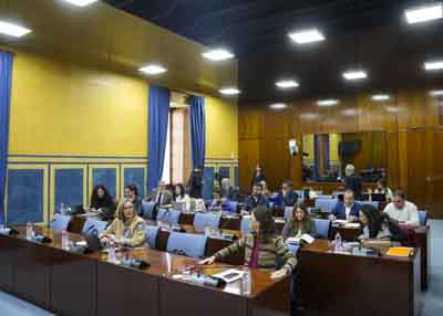 Diputados de la Comisin sobre Derechos y Atencin a las Personas con Discapacidad al inicio