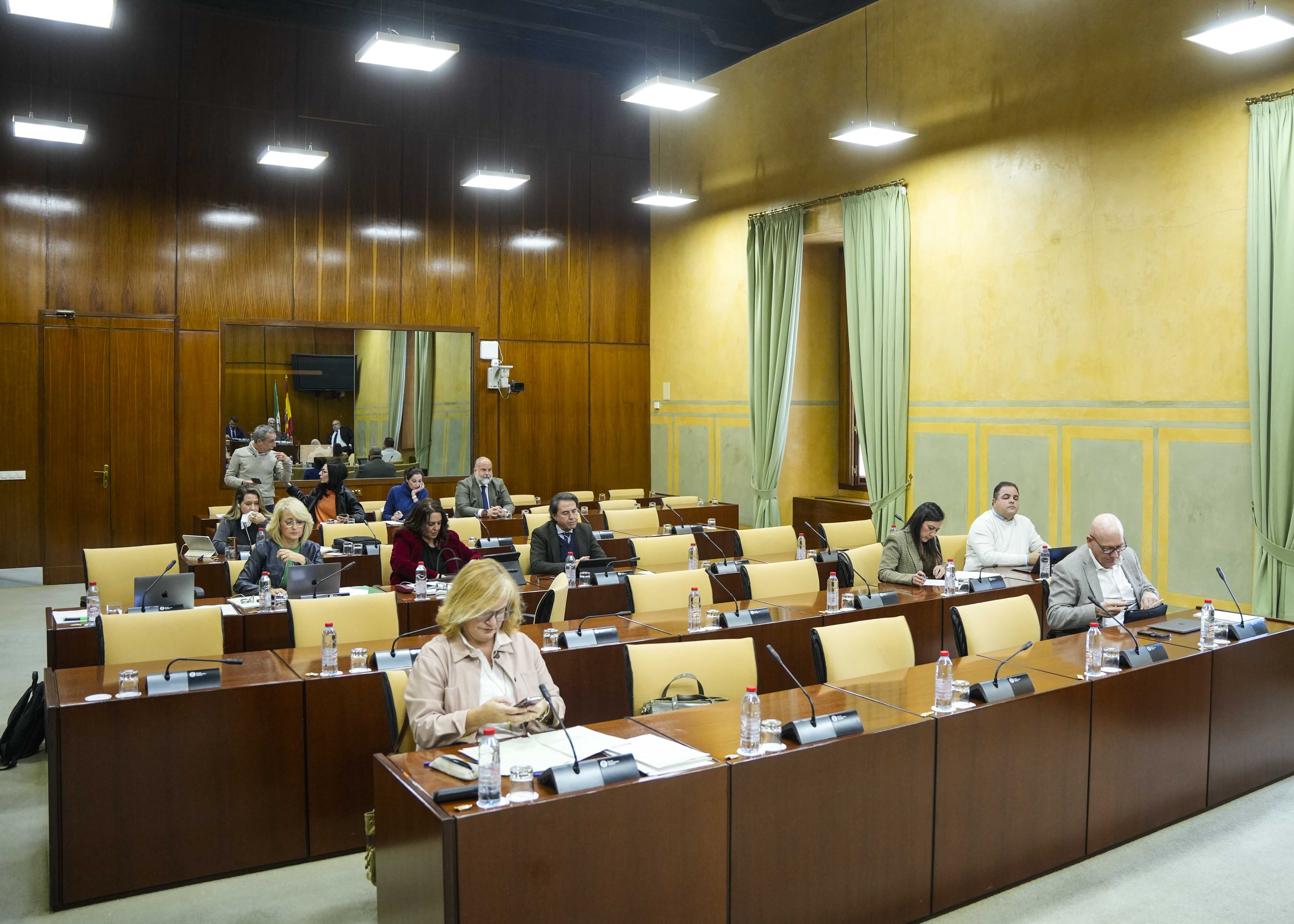  Miembros de la comisin de Empleo, Empresa y Trabajo Autnomo al inicio de la sesin