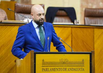 Juan Jos Bosquet, del G.P. Vox en Andaluca, expresa el parecer de su grupo en el debate 