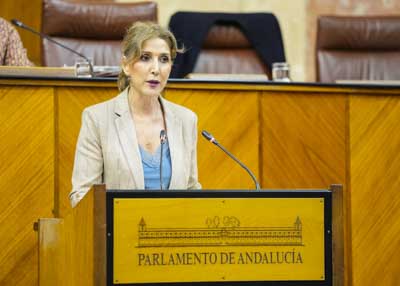 En nombre del Grupo Popular de Andaluca interviene Julia Ibez 