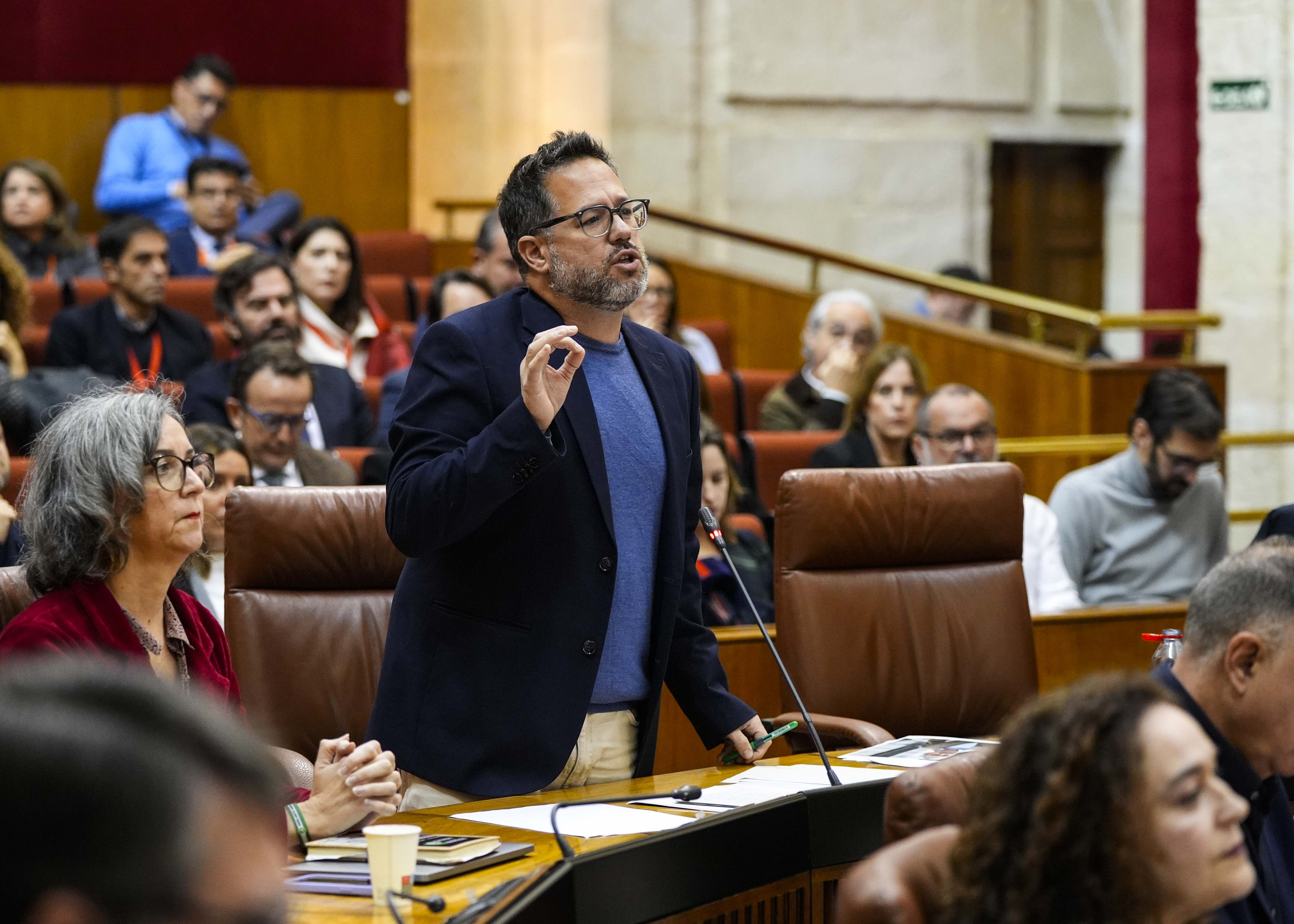 Jos� Ignacio Garc�a, portavoz del G.P. Mixto-Adelante Andaluc�a, pregunta al presidente sobre la honestidad y la lucha contra la corrupci�n    