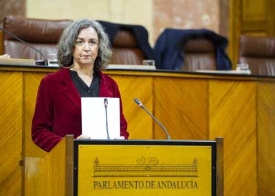 Miren Bego�e Iza, presidenta del G.P. Mixto-Adelante Andaluc�a, inicia el debate final de la proposici�n de ley relativa al tercer sector de acci�n social de Andaluc�a  