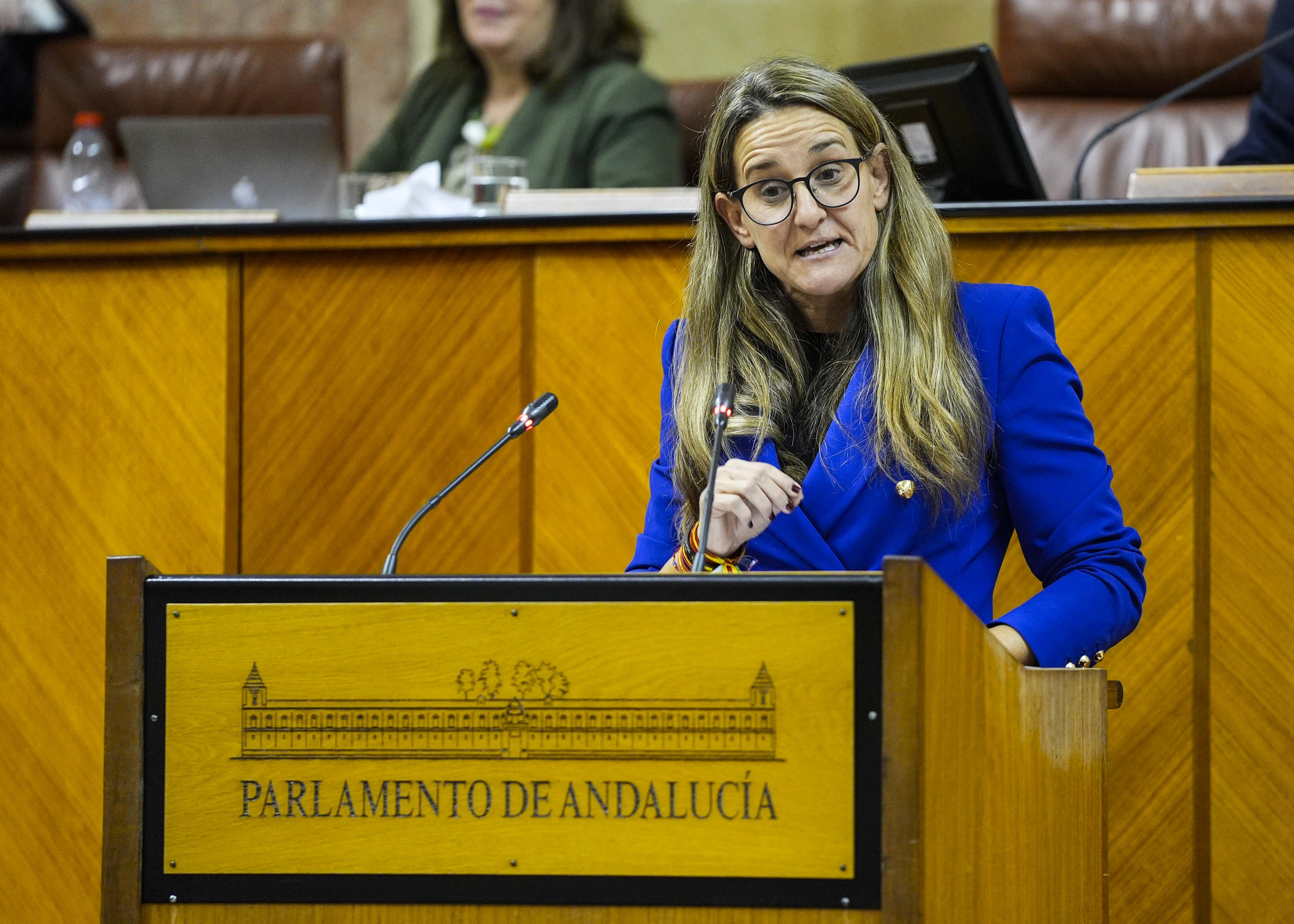 Por el Grupo Parlamentario Vox interviene Montserrat Cervantes
