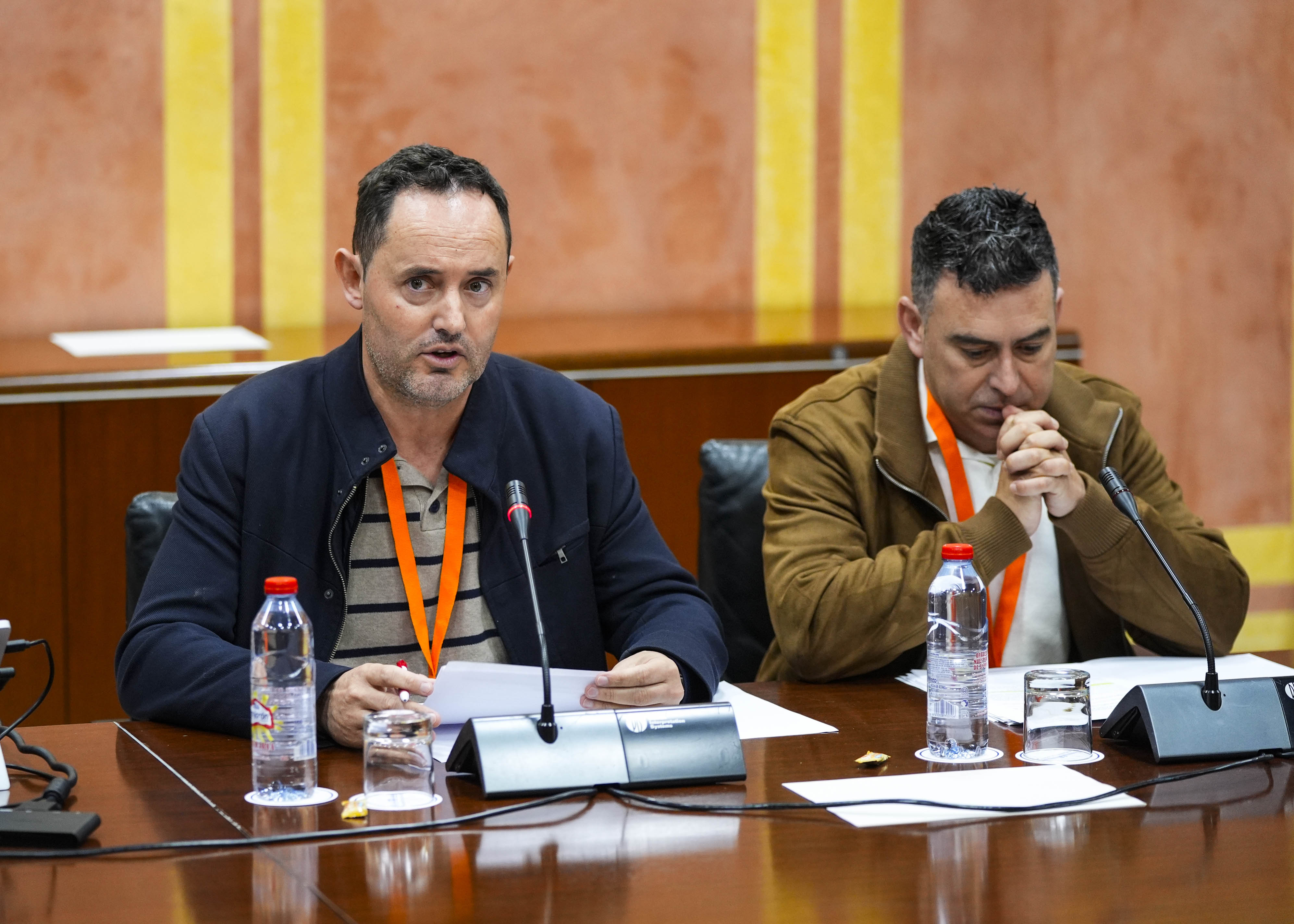  En representaci�n del Sindicato Andaluz de Funcionarios (SAF), Borja Cabello y Crist�bal Vegas