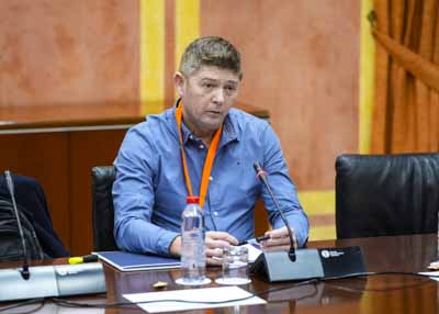  Finaliza la comparecencia de agentes sociales Rafael Garc�a, representante de Iniciativa Sindical Andaluza (ISA)