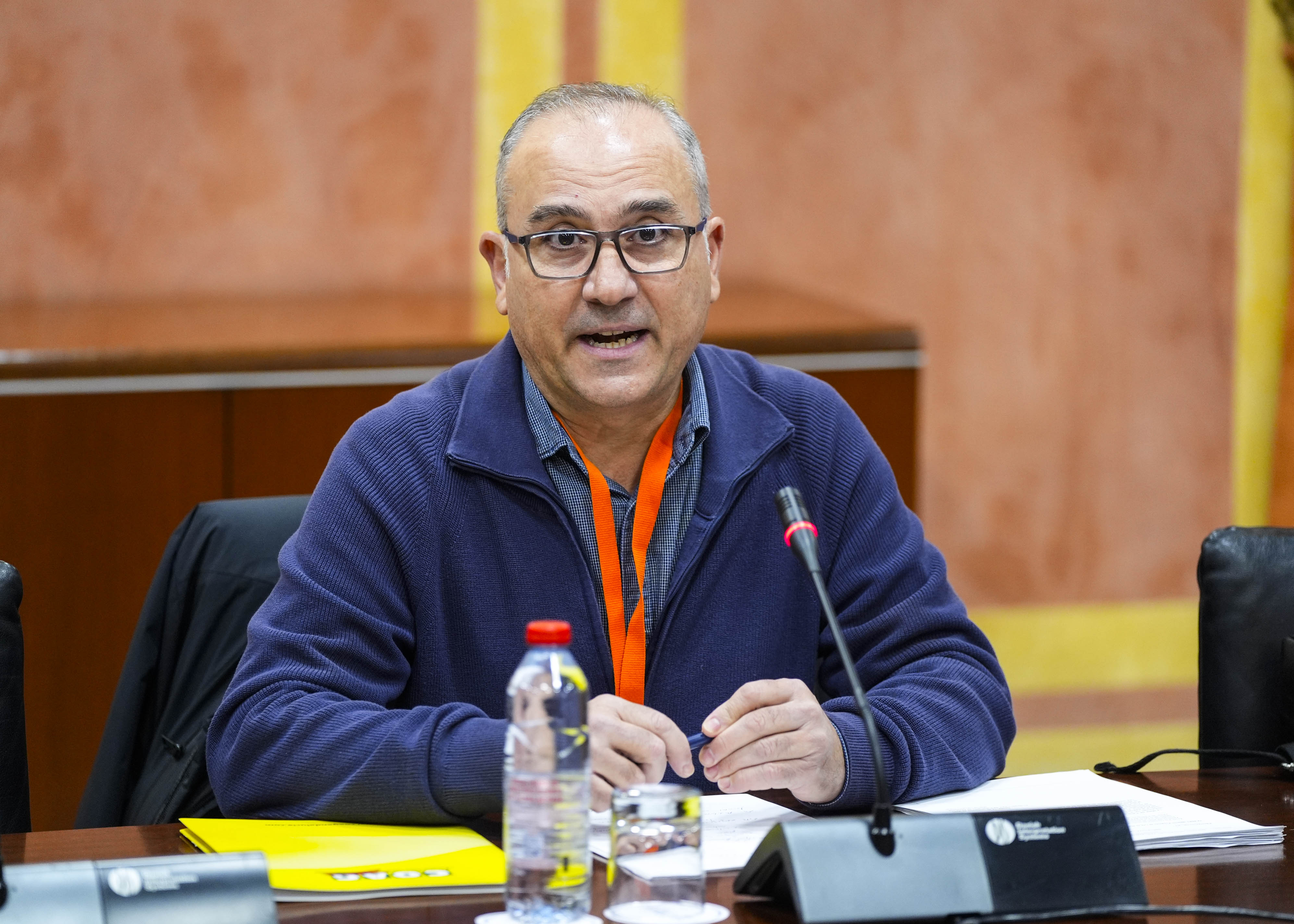 En representaci�n de COAG Andaluc�a, el director t�cnico, Ignacio Barrero expone la posici�n de la organizaci�n respecto al proyecto de ley