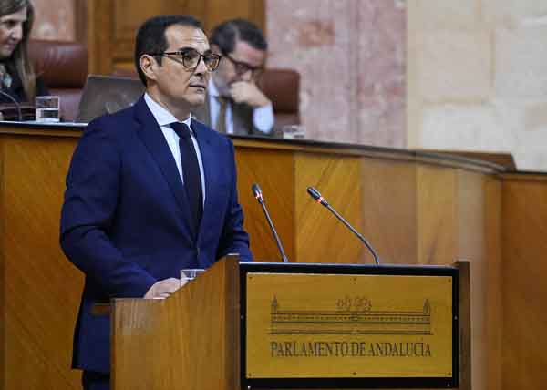 El consejero de Justicia, Administraci�n Local y Funci�n P�blica, Antonio Nieto, presenta el Proyecto de Ley por la que se crea el Colegio Profesional de Detectives Privados de Andaluc�a
