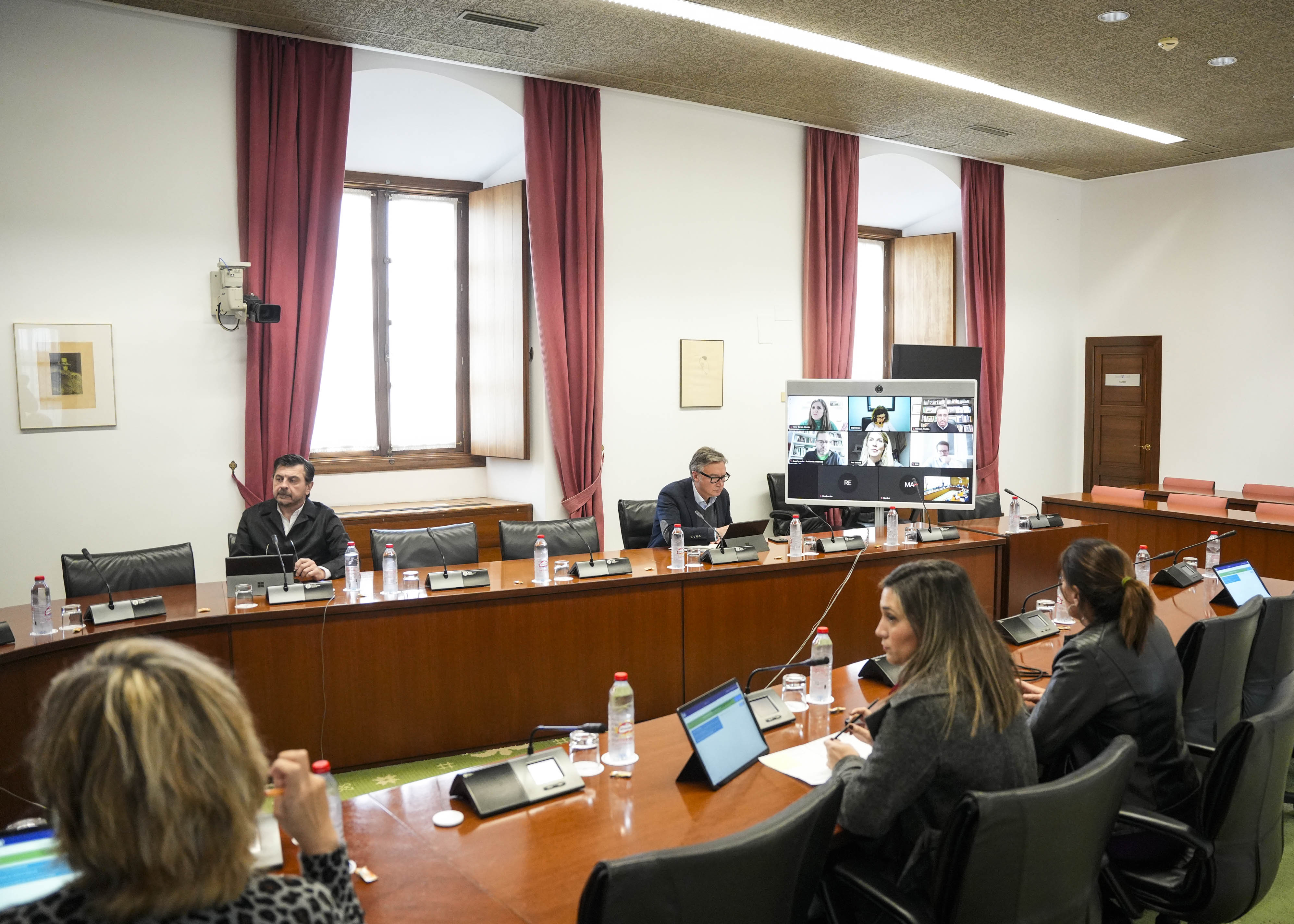  La Junta de Portavoces durante la sesi�n telem�tica de hoy