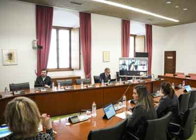  La Junta de Portavoces durante la sesi�n telem�tica de hoy