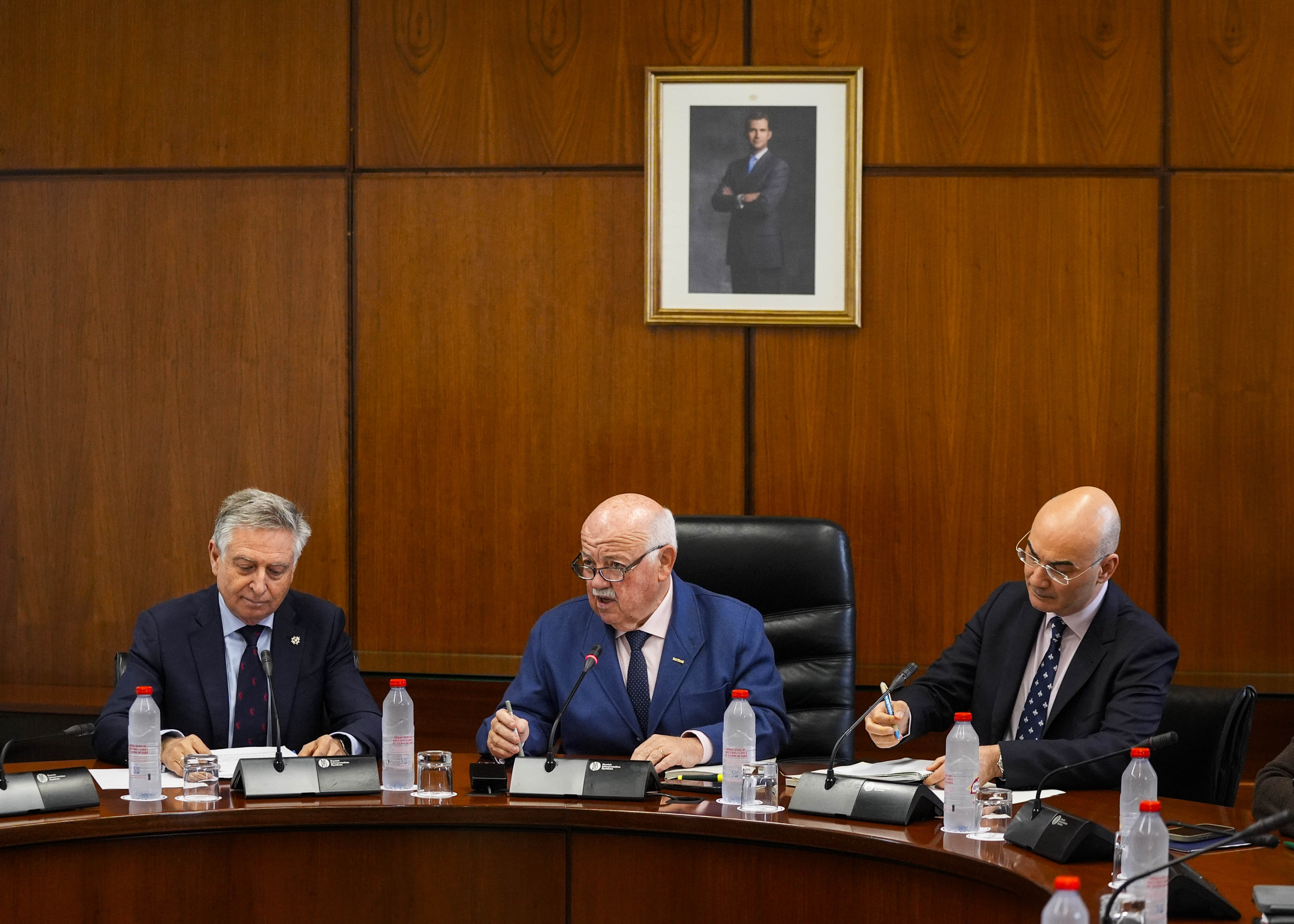 El director de la Oficina Andaluza Antifraude, el presidente del Parlamento y el letrado mayor de la C�mara andaluza 