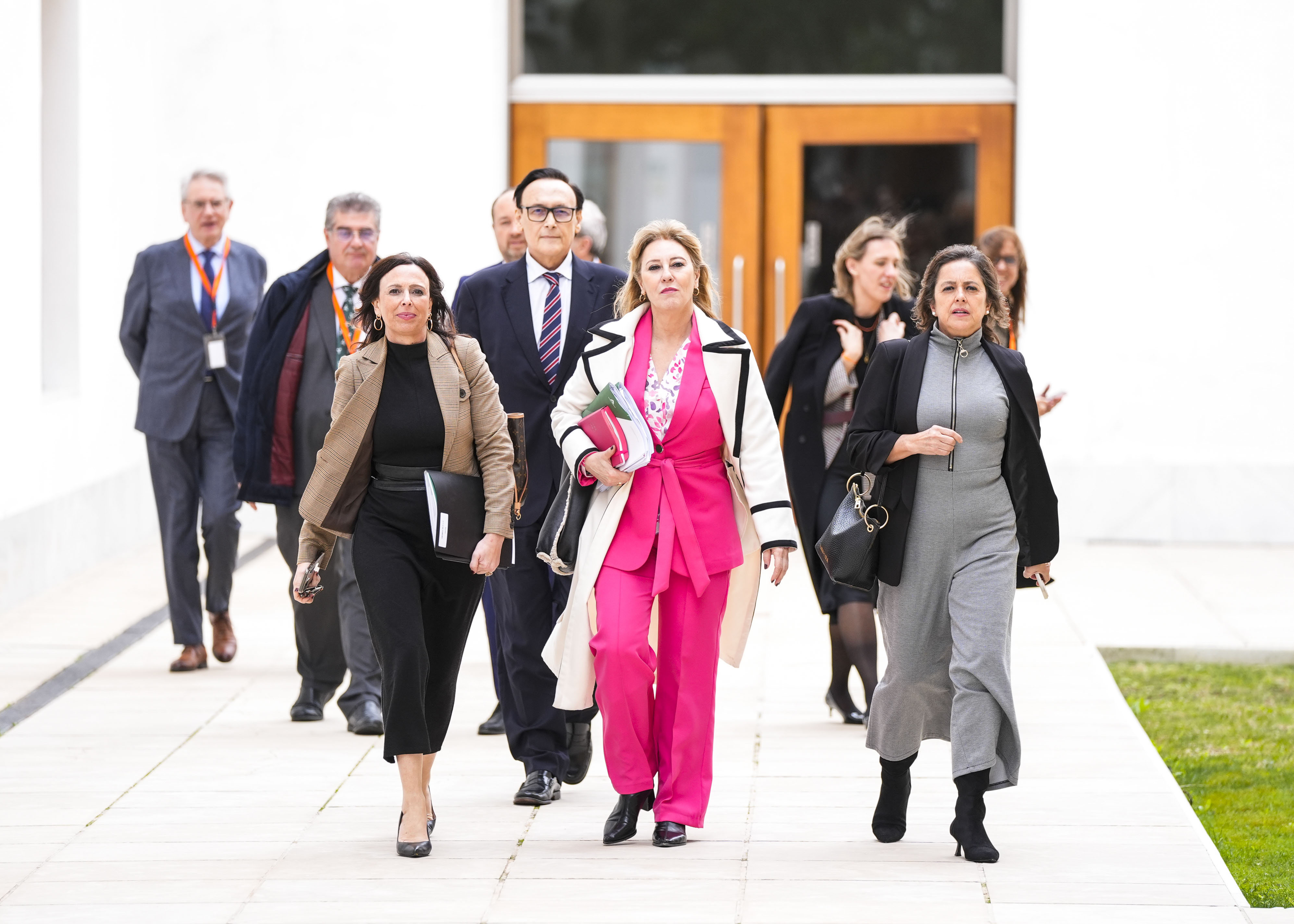 Miembros del Consejo de Gobierno se dirigen al pleno