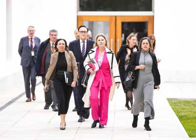 Miembros del Consejo de Gobierno se dirigen al pleno