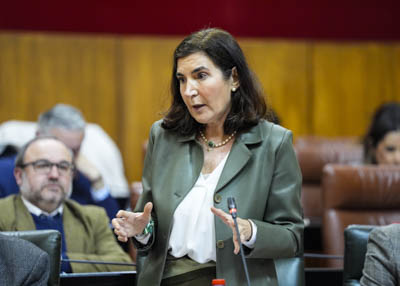 Roc�o Blanco, consejera de Empleo, Empresa y Trabajo Aut�nomo, contesta