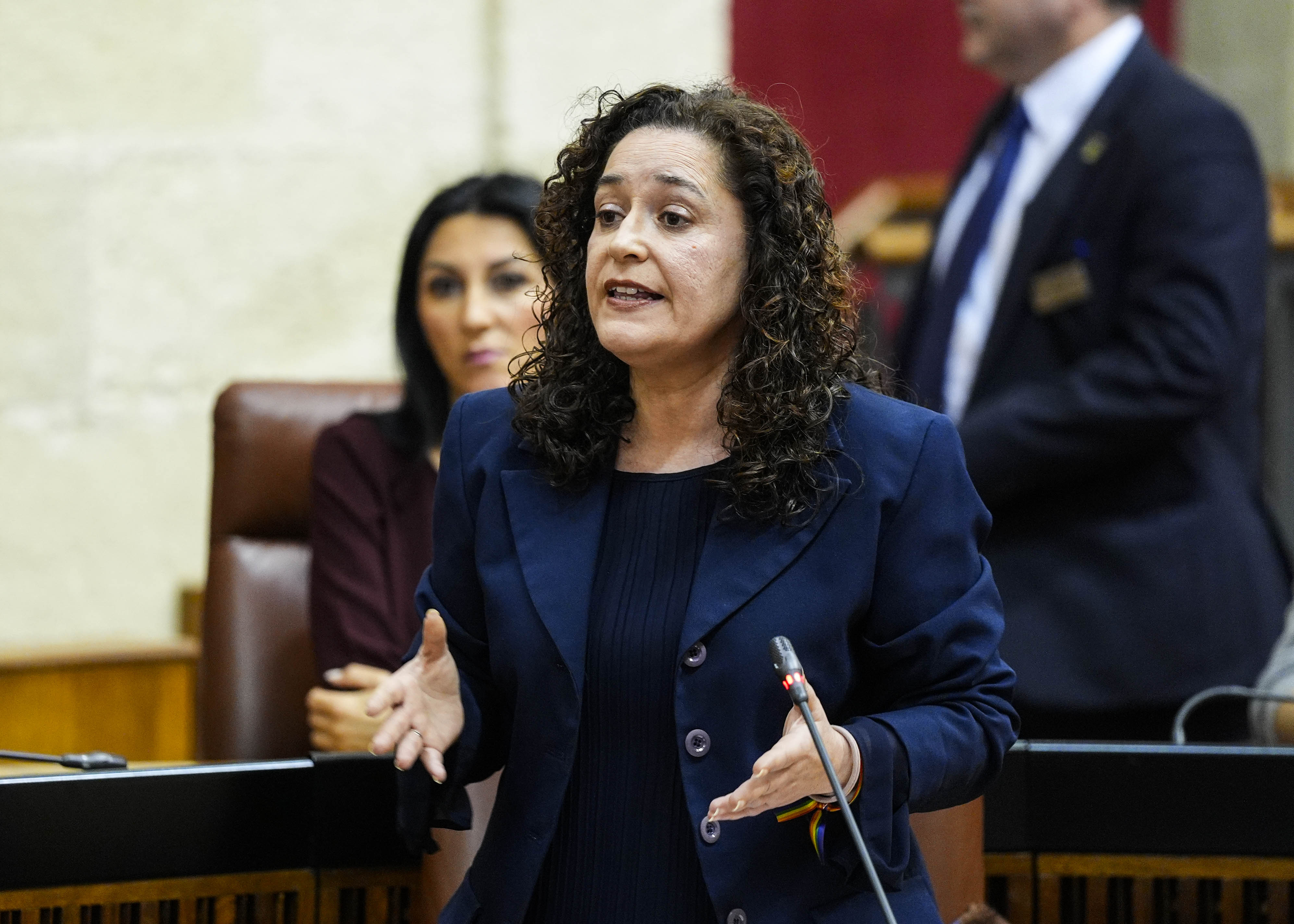  Inmaculada Nieto, portavoz de Por Andaluc�a, dirige su pregunta al presidente relativa a relativa a la acci�n del Gobierno en el final de la legislatura