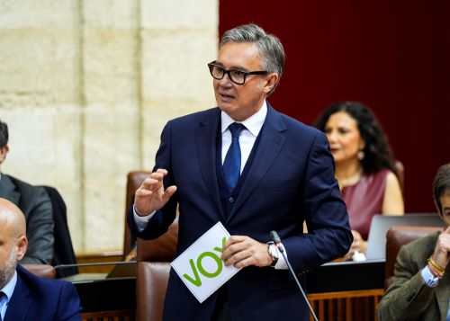  Manuel Gavira, portavoz de VOX, formula su pregunta relativa a prioridades del Gobierno de la Junta de Andaluc�a