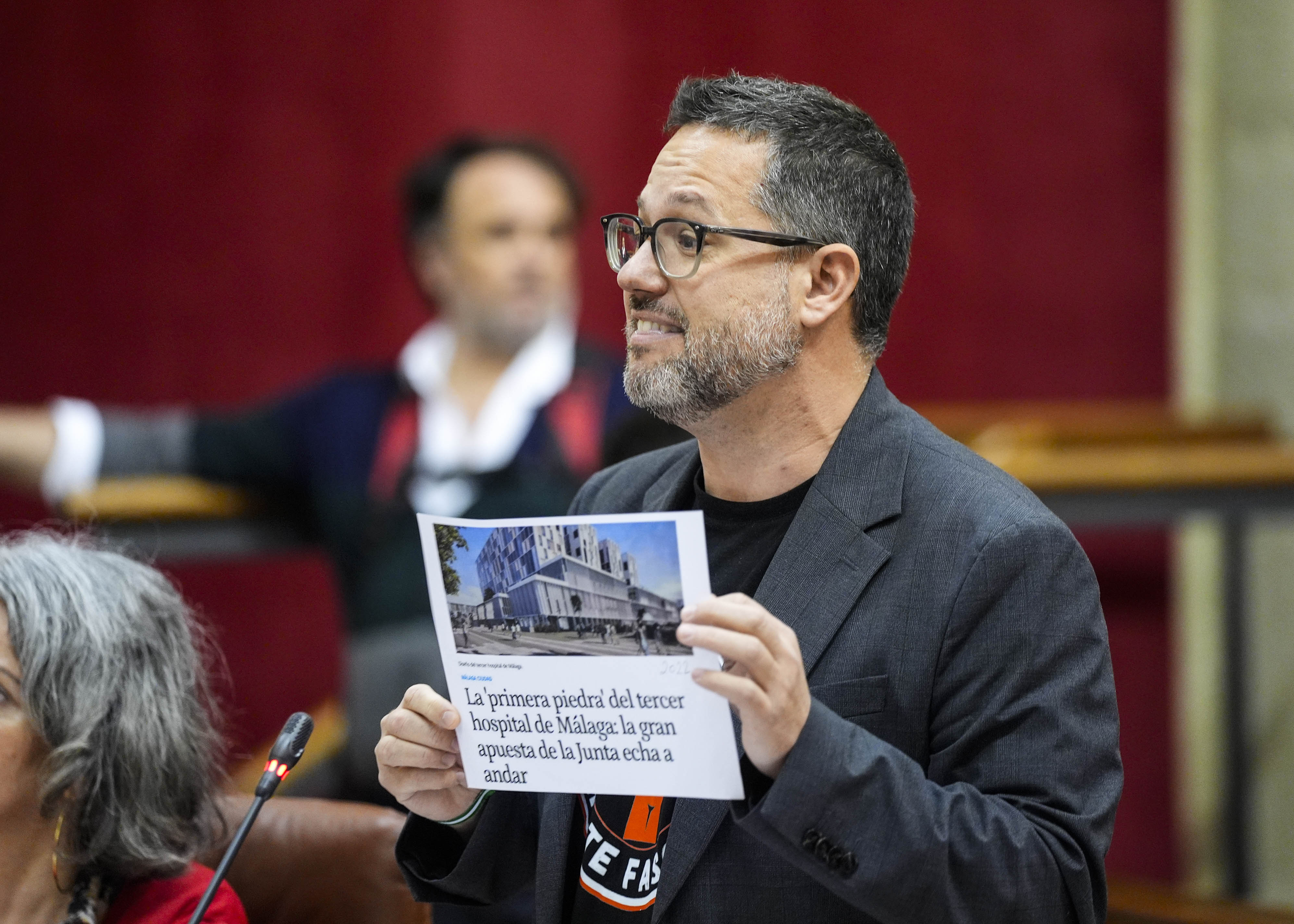  Jos� Ignacio Garc�a durante su intervenci�n en la sesi�n de control