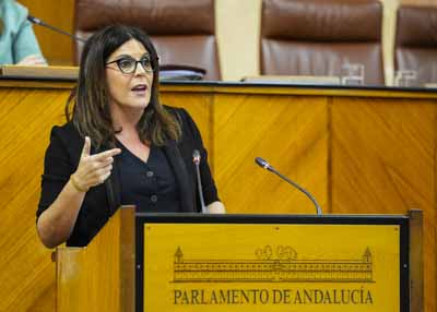  �ngeles F�rriz, del Grupo Socialista, defiende ante el Pleno la creaci�n de una Comisi�n de Investigaci�n sobre contratos de la Junta de Andaluc�a con empresas vinculadas al "caso mascarillas"