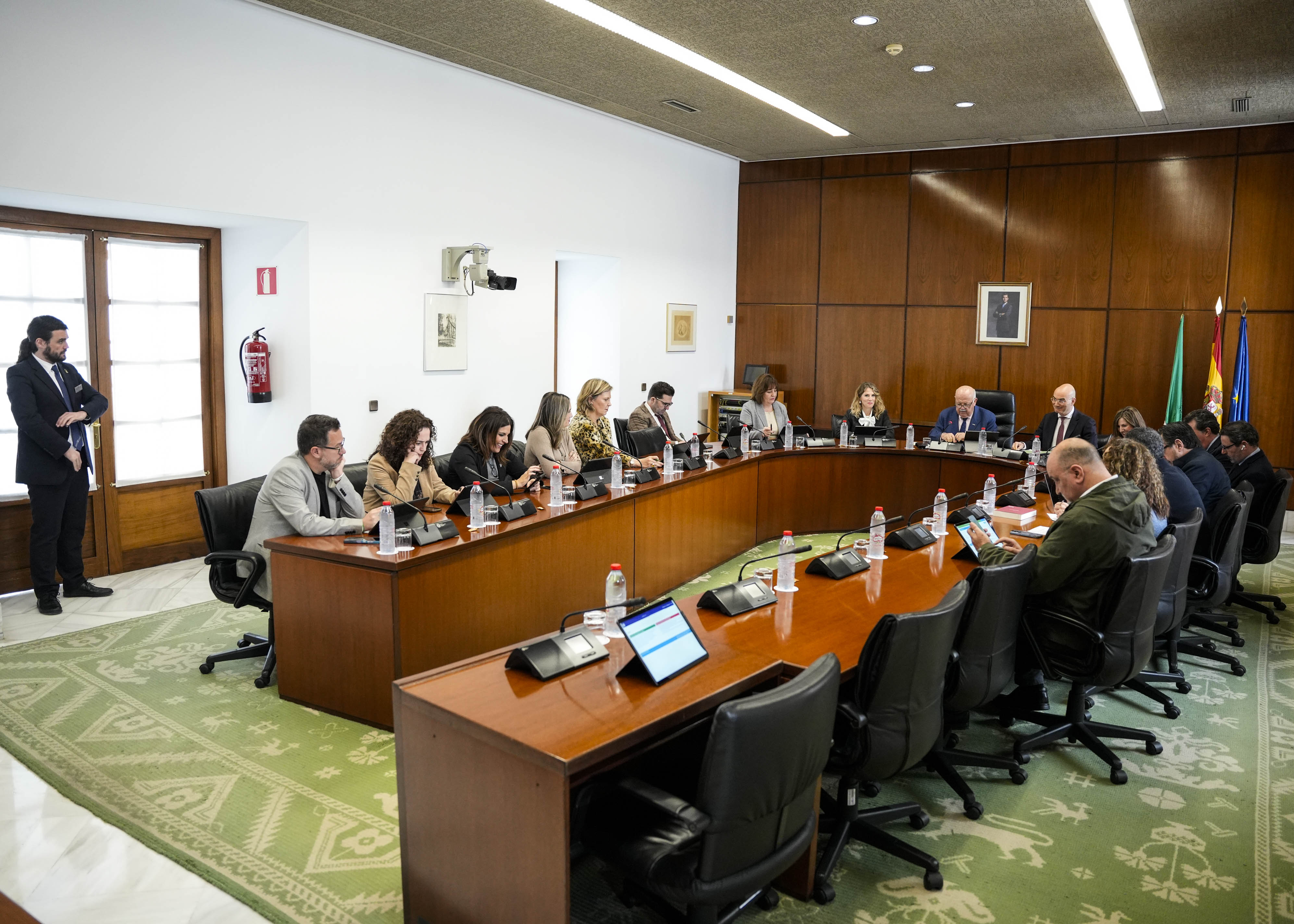  Imagen de la sesi�n de la Junta de Portavoces de hoy