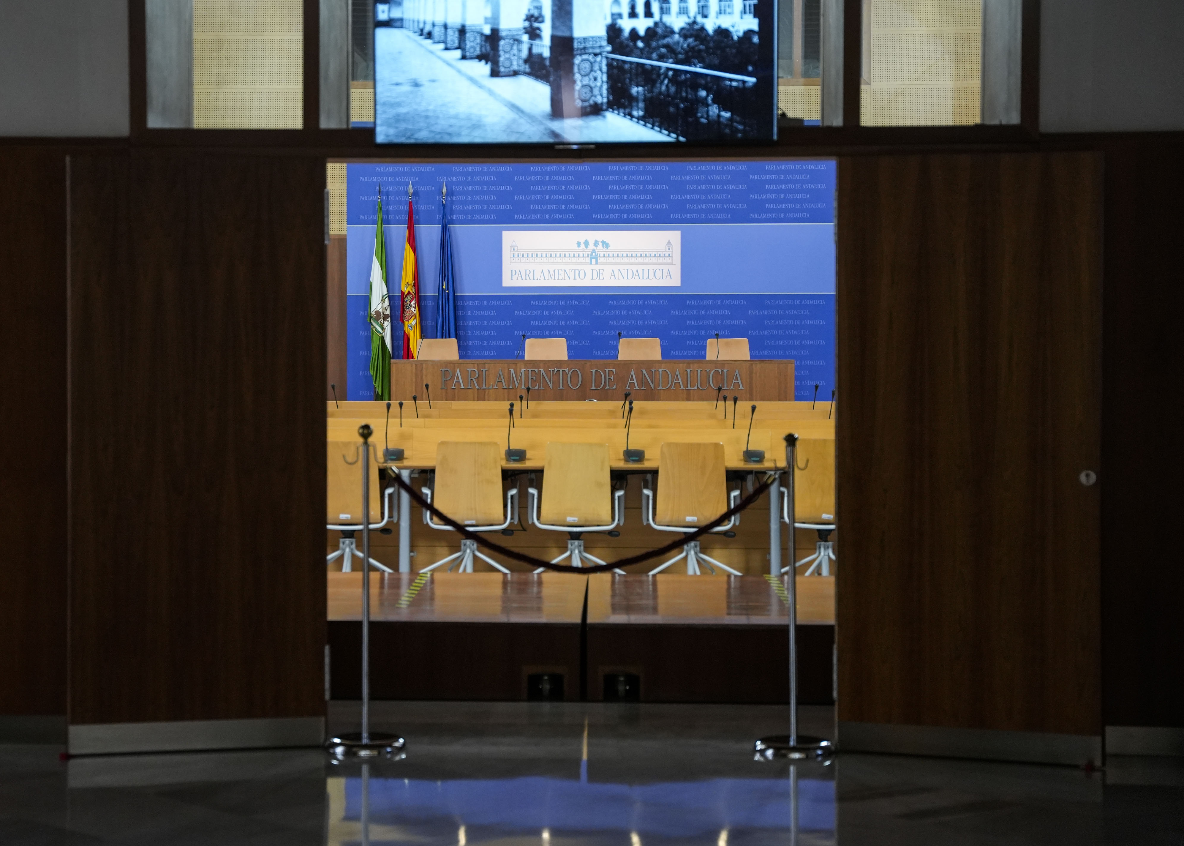  Vista de la Sala de Prensa del Parlamento