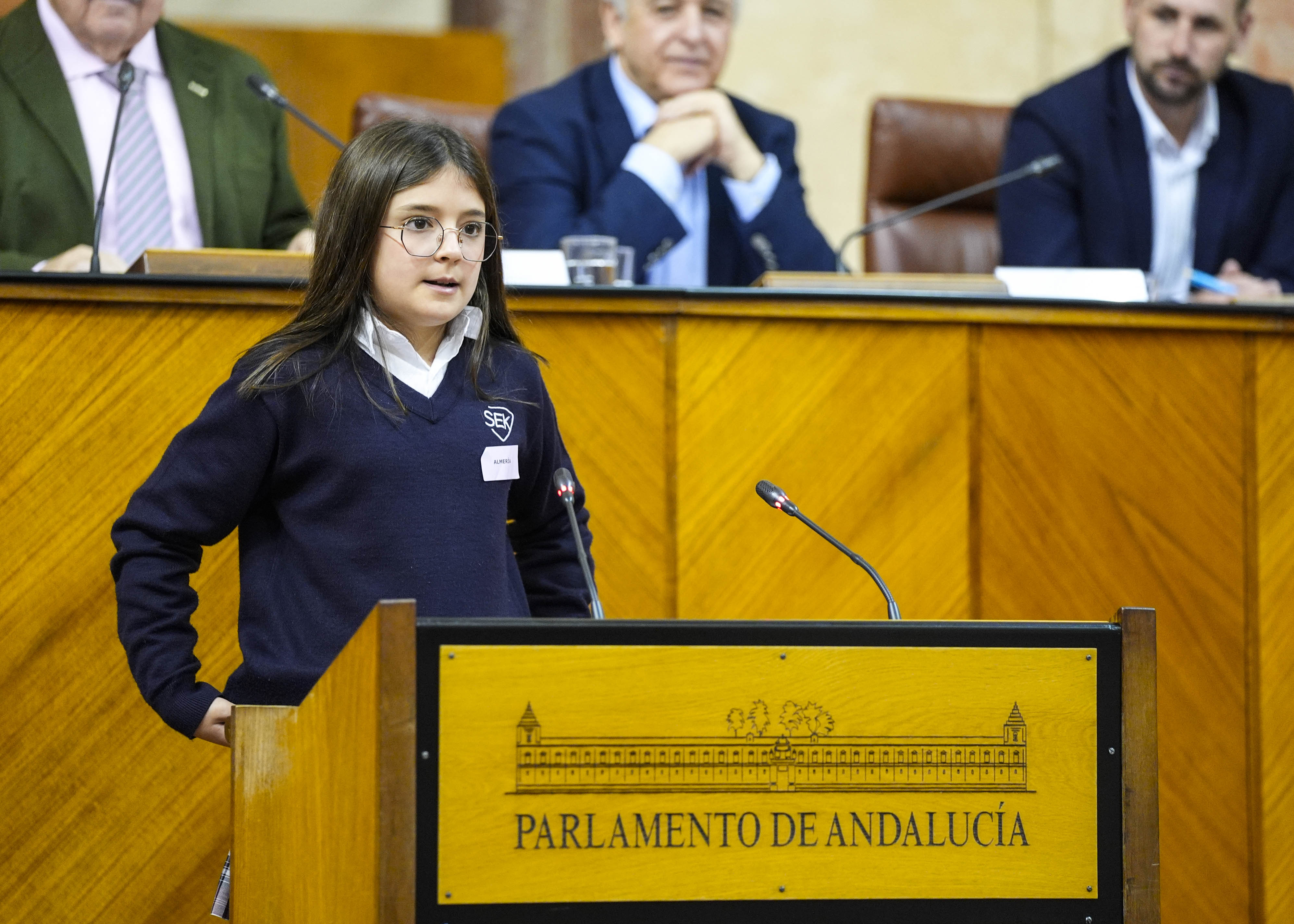 La portavoz de Almer�a durante sus propuestas  