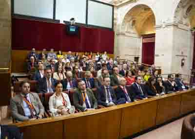 Personal de la Consejer�a de Sostenibilidad y Medio Ambiente de la Junta de Andaluc�a entre el p�blico asistente 