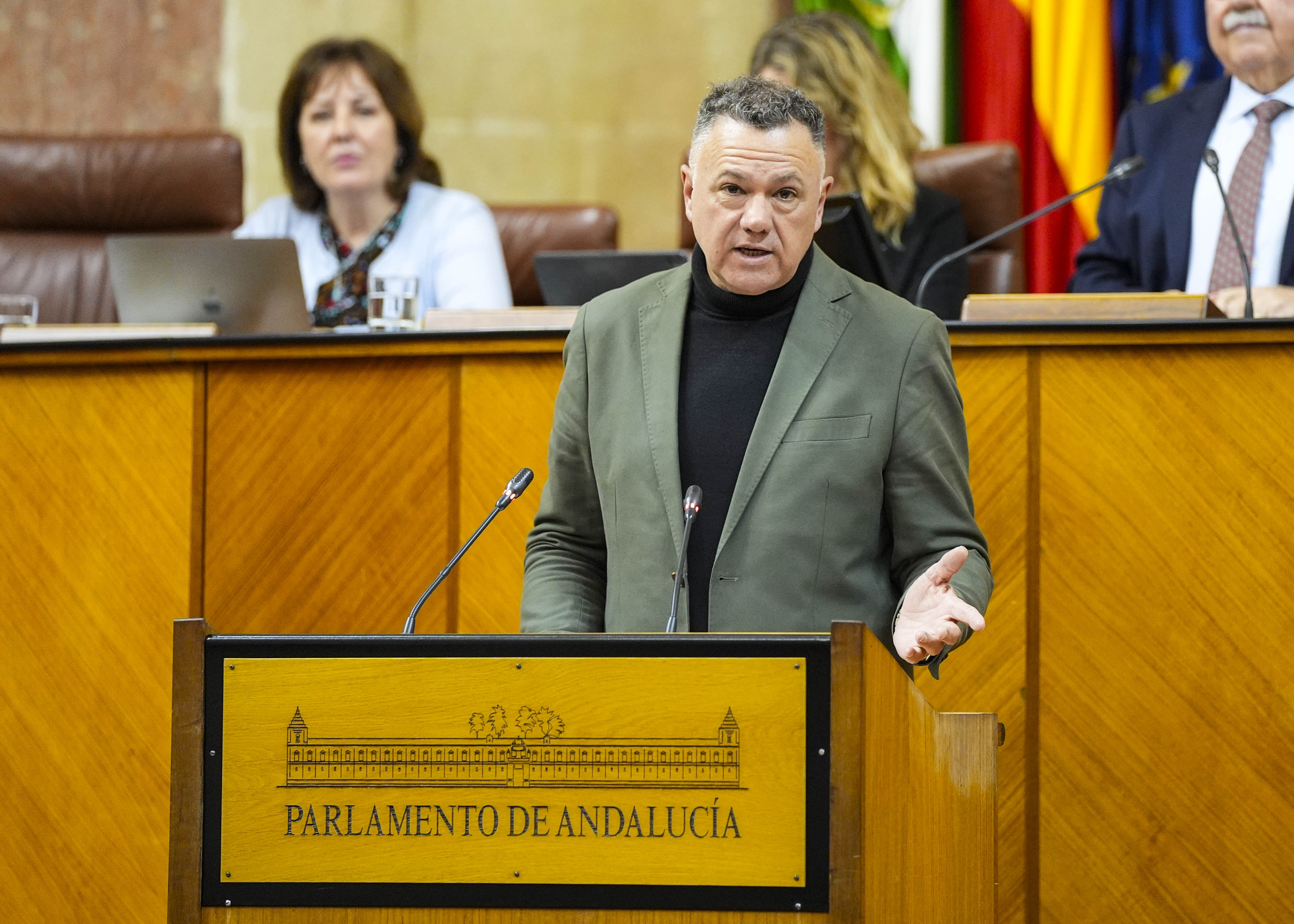 Juan Antonio Delgado, portavoz adjunto de Por Andaluc�a, inicia el debate final del Proyecto de Ley de Montes de Andaluc�a 