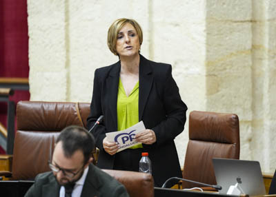 Toma la palabra, en nombre del Grupo Popular, Mar�a Jos� Escarcena para preguntar sobre las necesidades de unidades judiciales en Andaluc�a en 2026