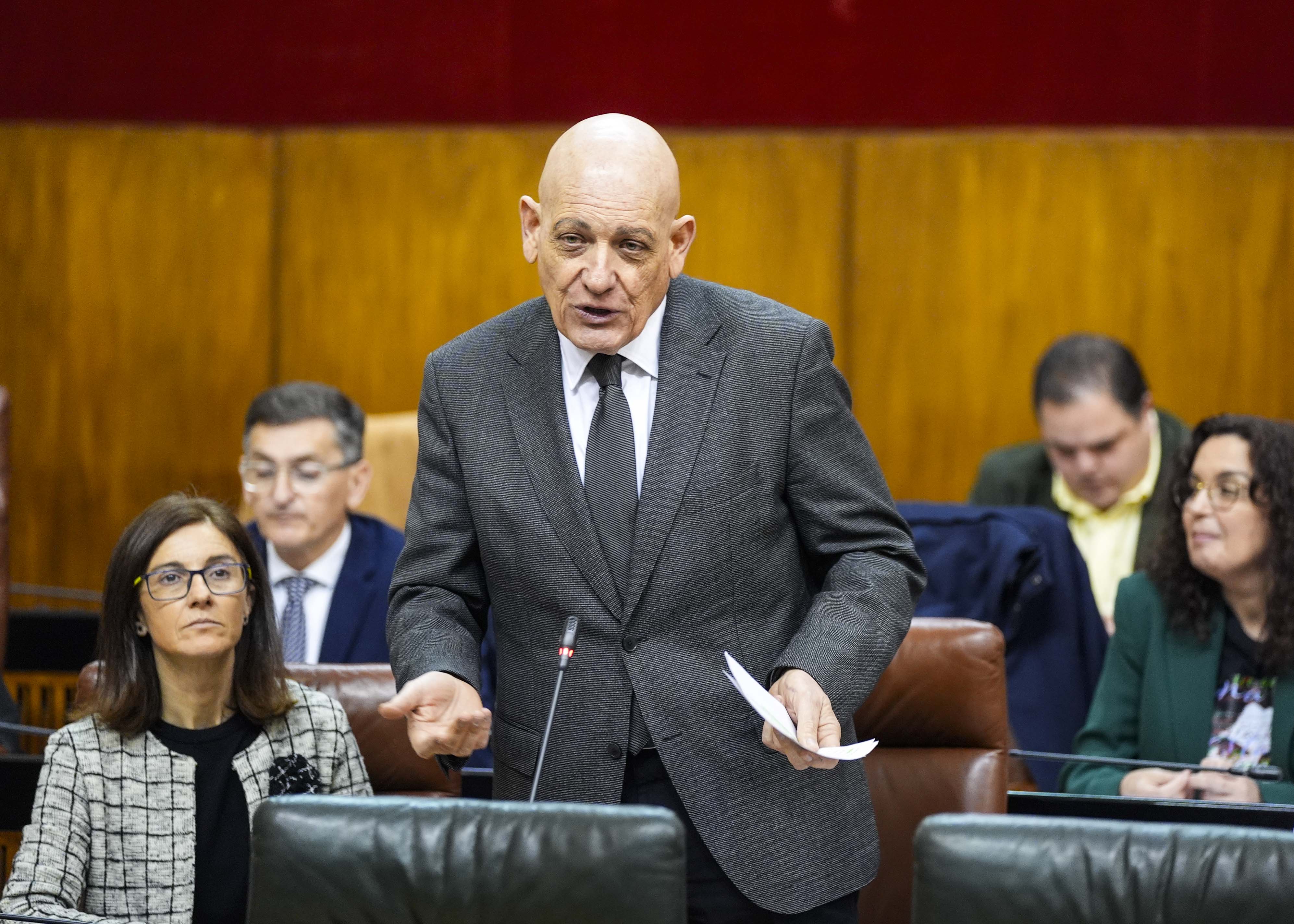 Gerardo S�nchez, del G.P. Socialista, pregunta sobre las medidas para aut�nomos y PYMES afectados por el temporal en Andaluc�a