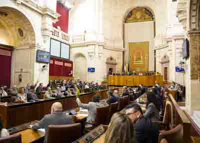 Momento de las votaciones al finalizar el orden del d�a de la sesi�n plenaria 