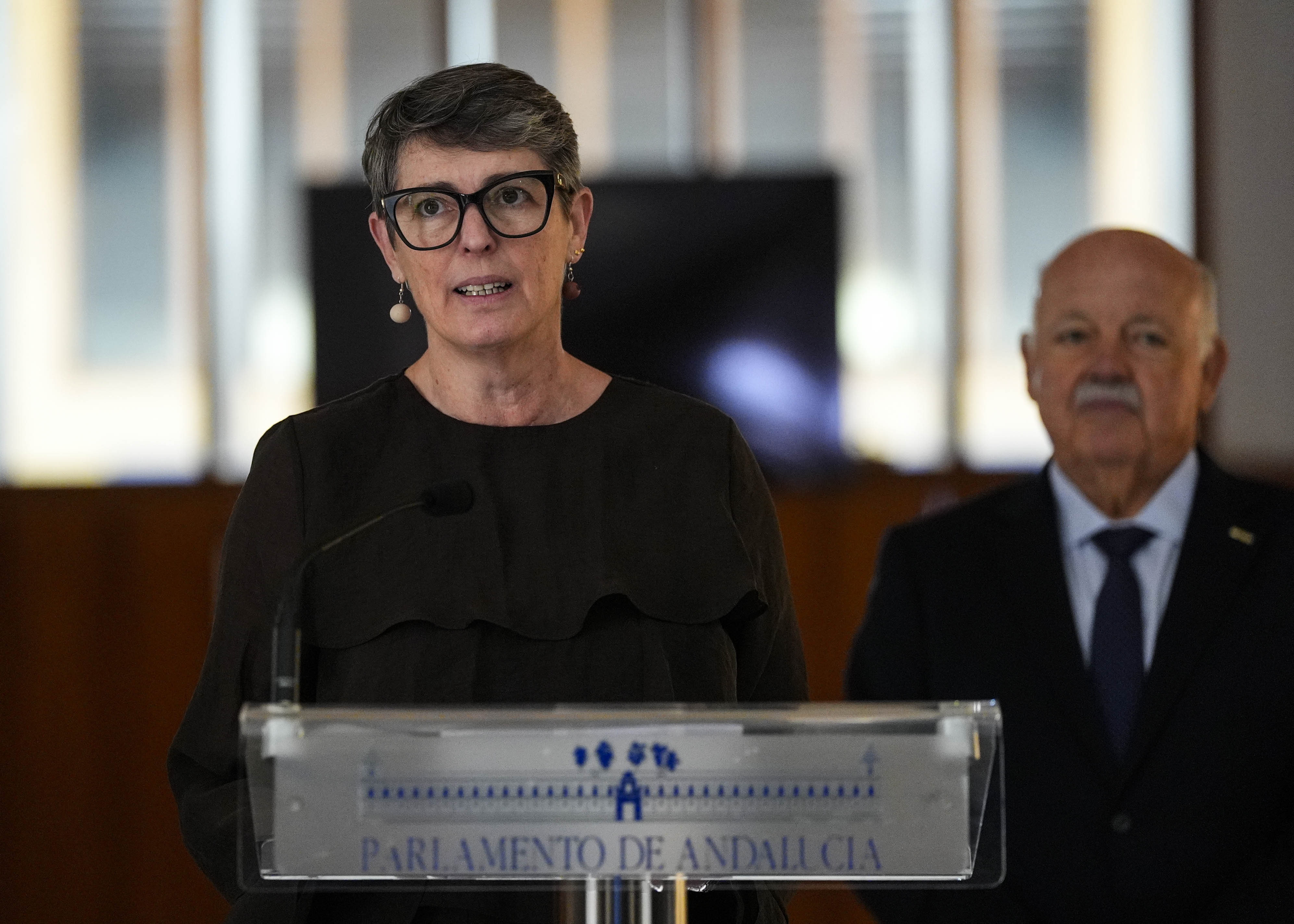 Salom� Laredo, presidenta de la Iniciativa para la Humanizaci�n de la Asistencia al Nacimiento y la Lactancia de Espa�a (IHAN), entidad promotora de la exposici�n 