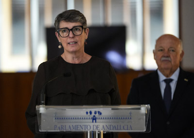 Salom� Laredo, presidenta de la Iniciativa para la Humanizaci�n de la Asistencia al Nacimiento y la Lactancia de Espa�a (IHAN), entidad promotora de la exposici�n 