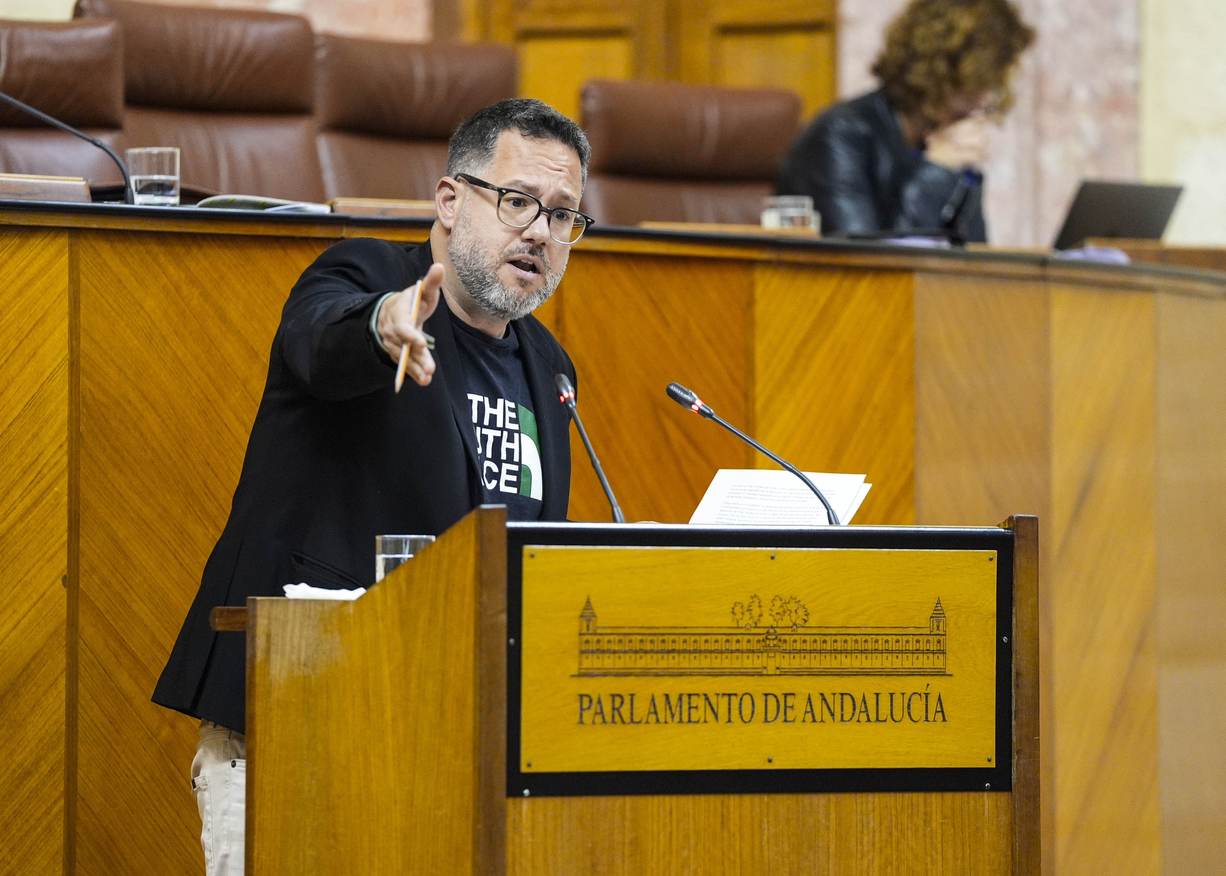 Jos� Ignacio Garc�a, portavoz del Grupo Mixto-Adelante Andaluc�a, explica el parecer de su formaci�n respecto del decreto ley