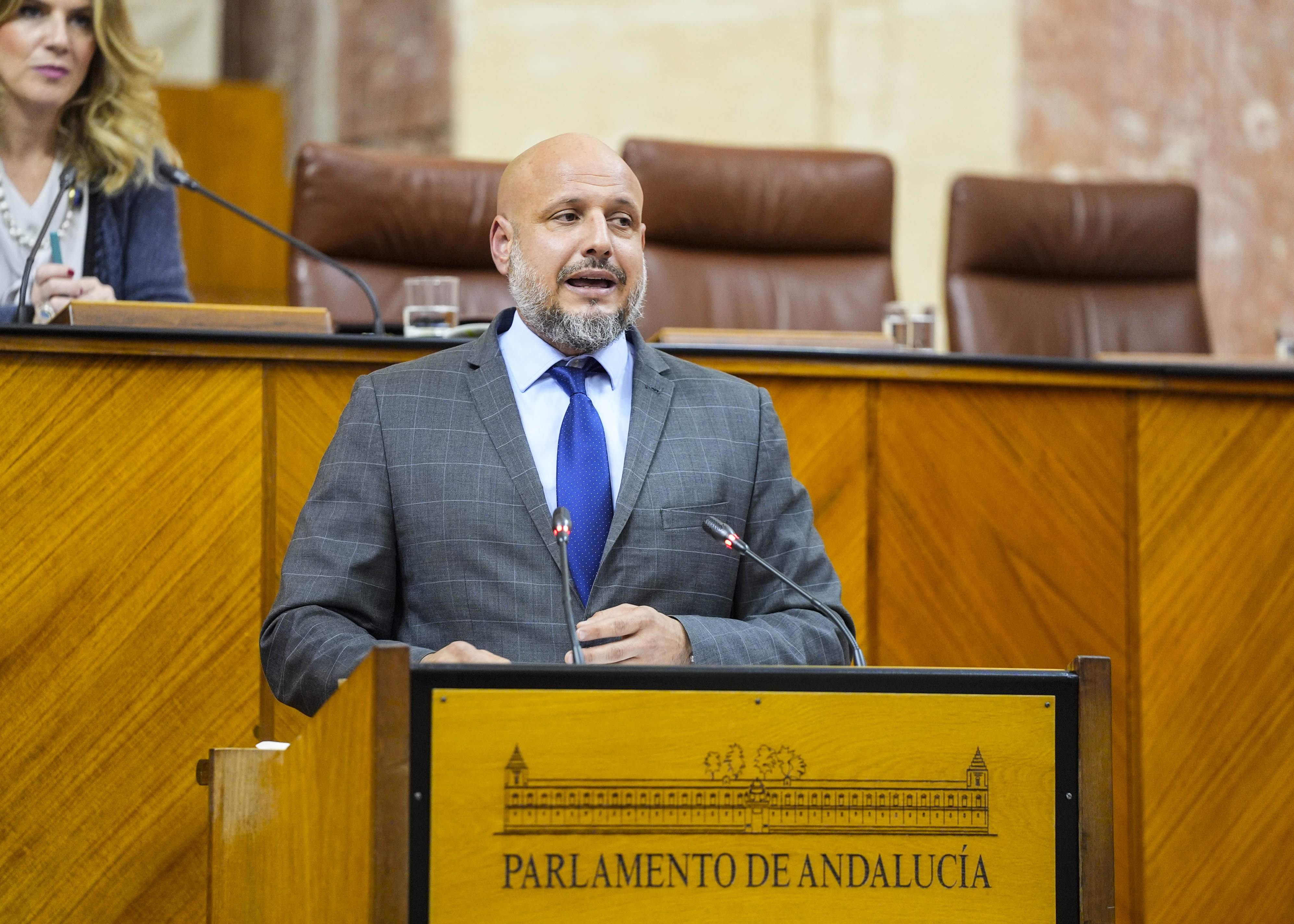 Rodrigo Javier Alonso, portavoz adjunto del Grupo Vox, interviene e el debate del decreto ley 