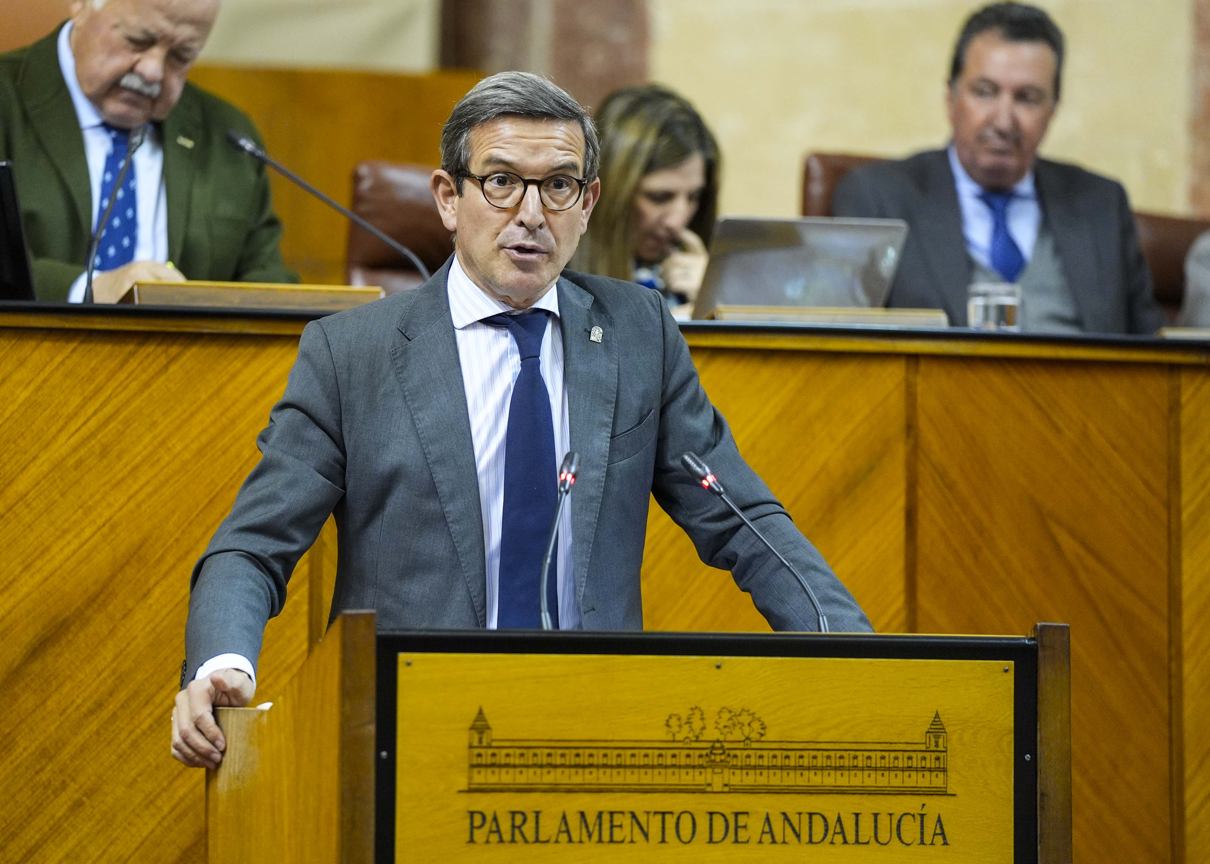  Jorge Paradela, consejero de Industria, durante su comparecencia sobre Proyecto Onuba de hidr�geno verde 