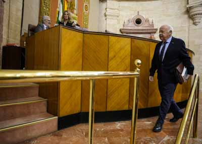  El presidente del Parlamento de Andaluc�a, Jes�s Aguirre, a su llegada 