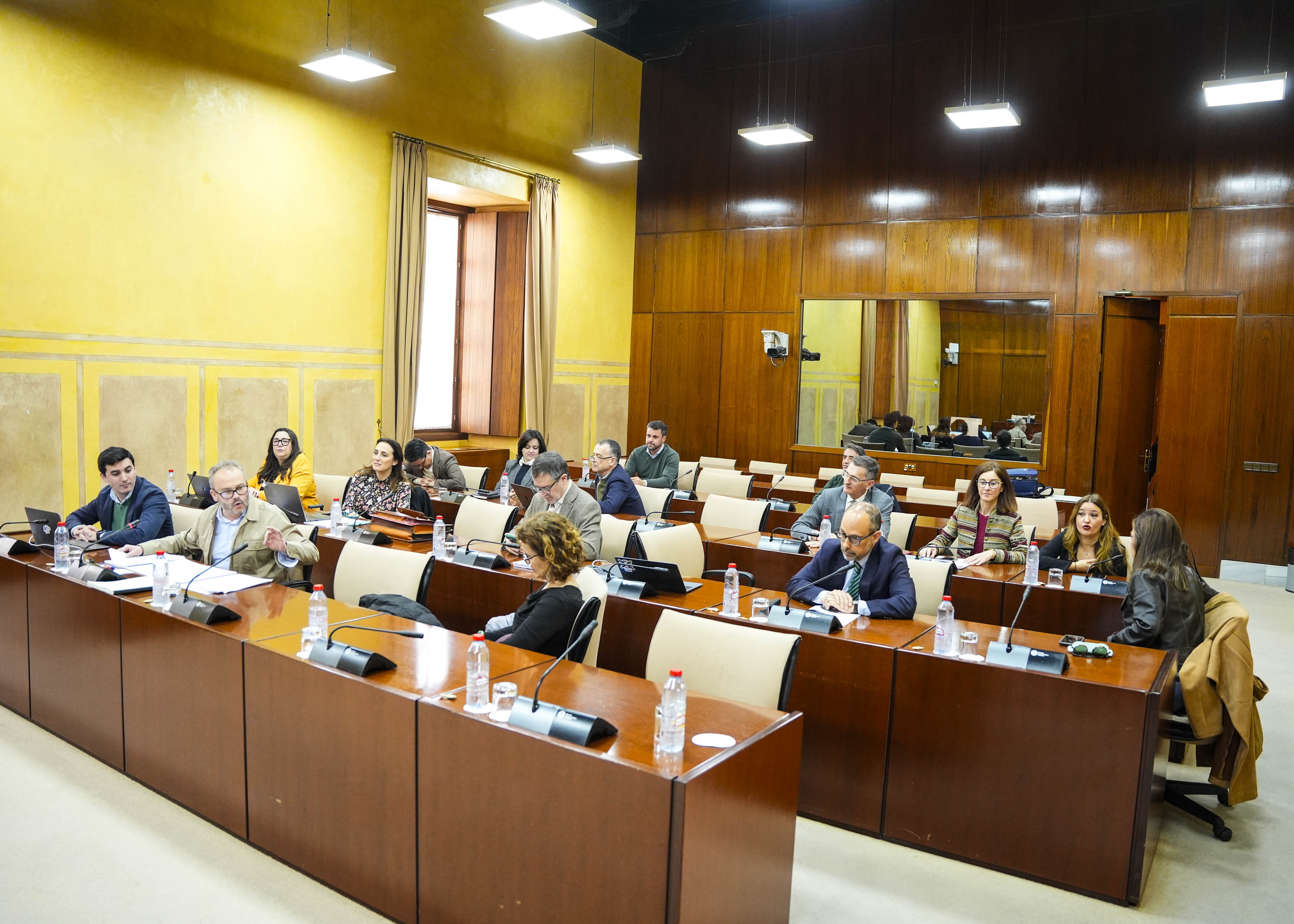  Los diputados de la Comisi�n de Universidad, Investigaci�n e Innovaci�n al inicio