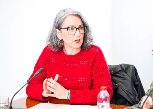  Bego�a Iza interviene como portavoz de Adelante Andaluc�a