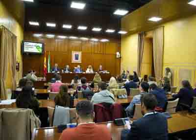 La C�mara andaluza celebra el D�a Mundial de Concienciaci�n sobre el Autismo en una de las salas de comisi�n