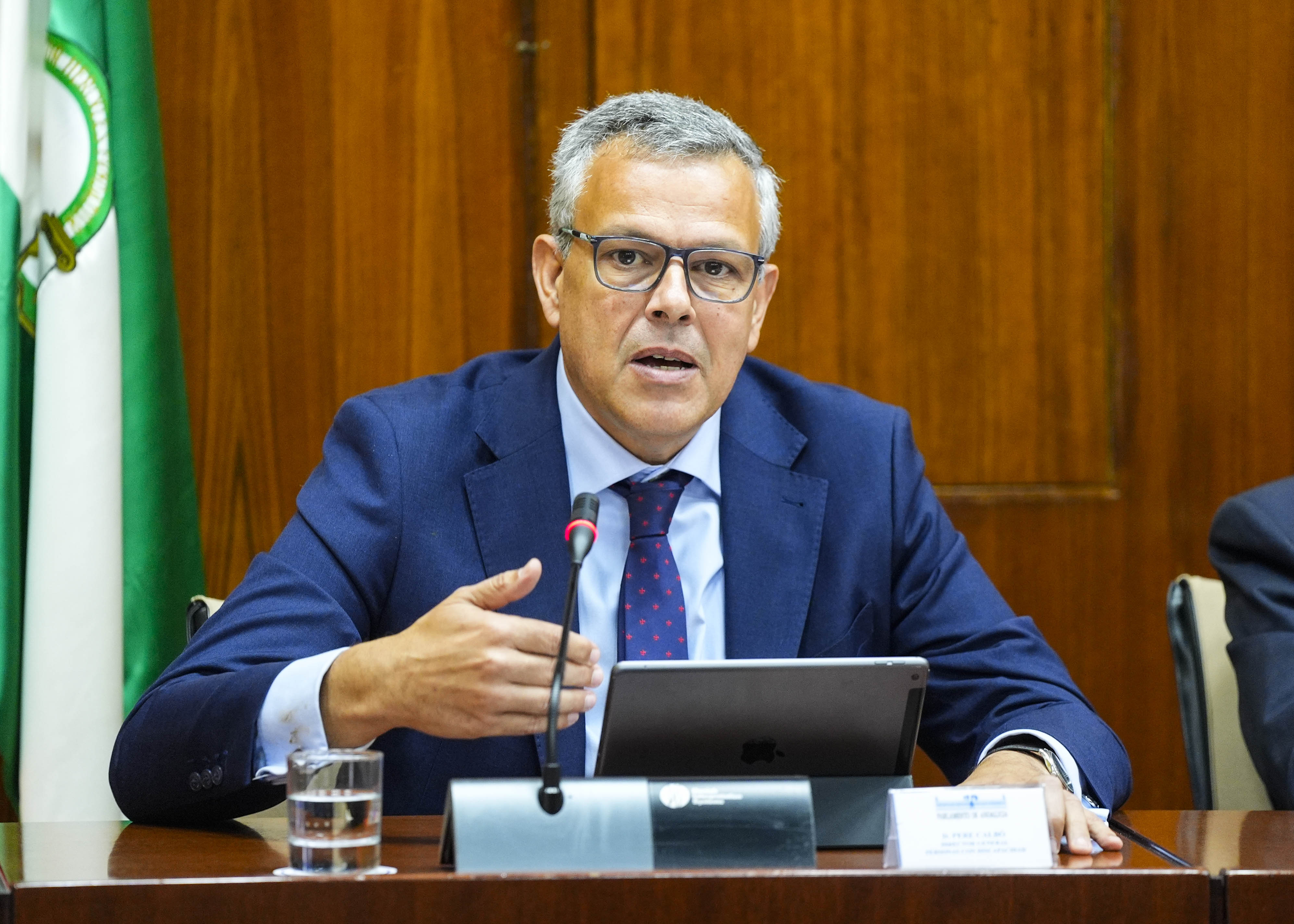 Pedro Calb�, director general de Personas con Discapacidad de la Junta de Andaluc�a, durante su intervenci�n 