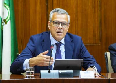 Pedro Calb�, director general de Personas con Discapacidad de la Junta de Andaluc�a, durante su intervenci�n 