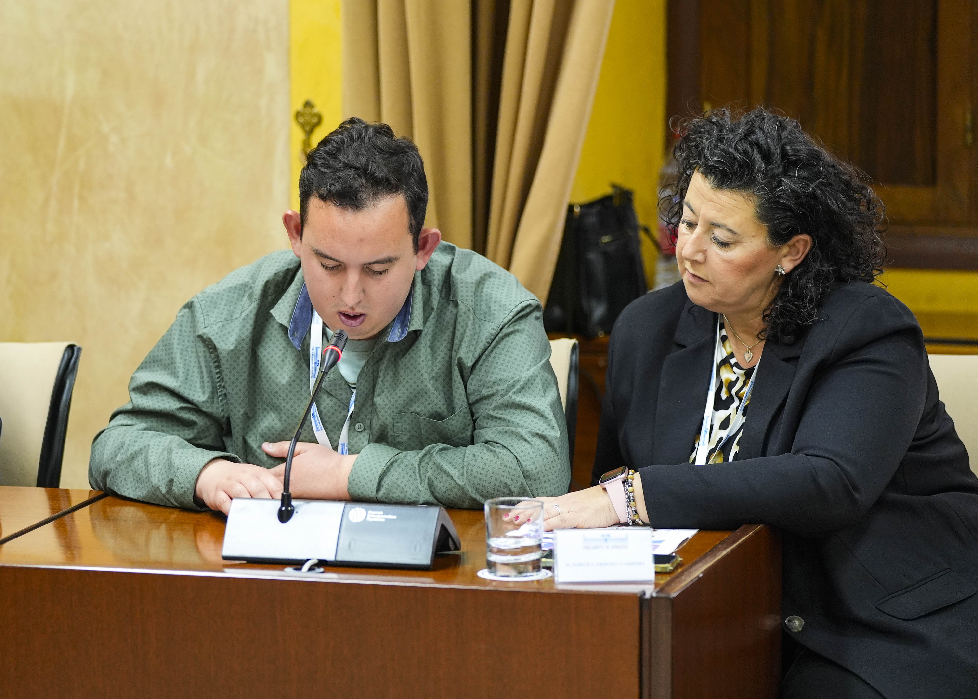 Uno de los invitados al acto con motivo del D�a Mundial de Concienciaci�n sobre el Autismo