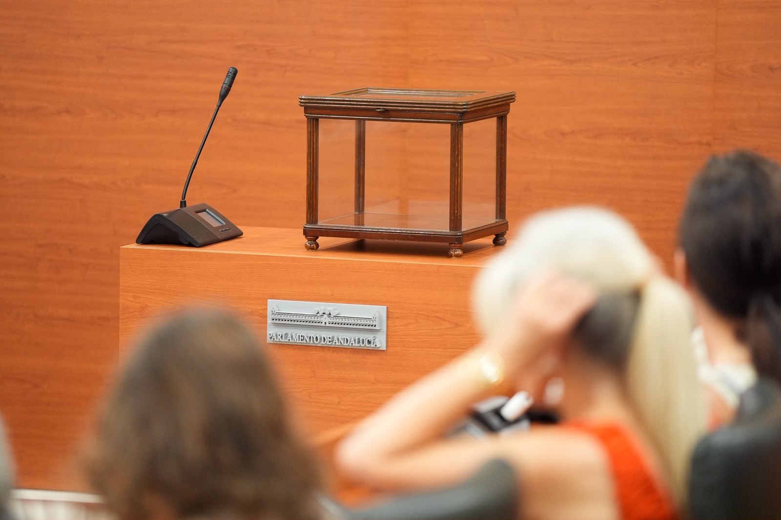   Dispuesta la urna en la que se depositar� el voto en la sesi�n constitutiva