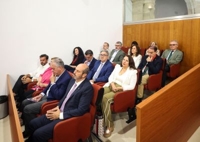 La tribuna de invitados con presencia de los agentes econ�micos y sociales