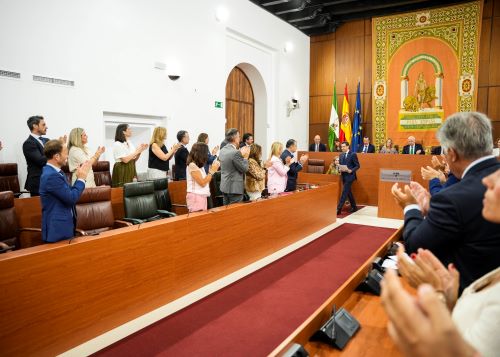  El candidato finaliza su discurso